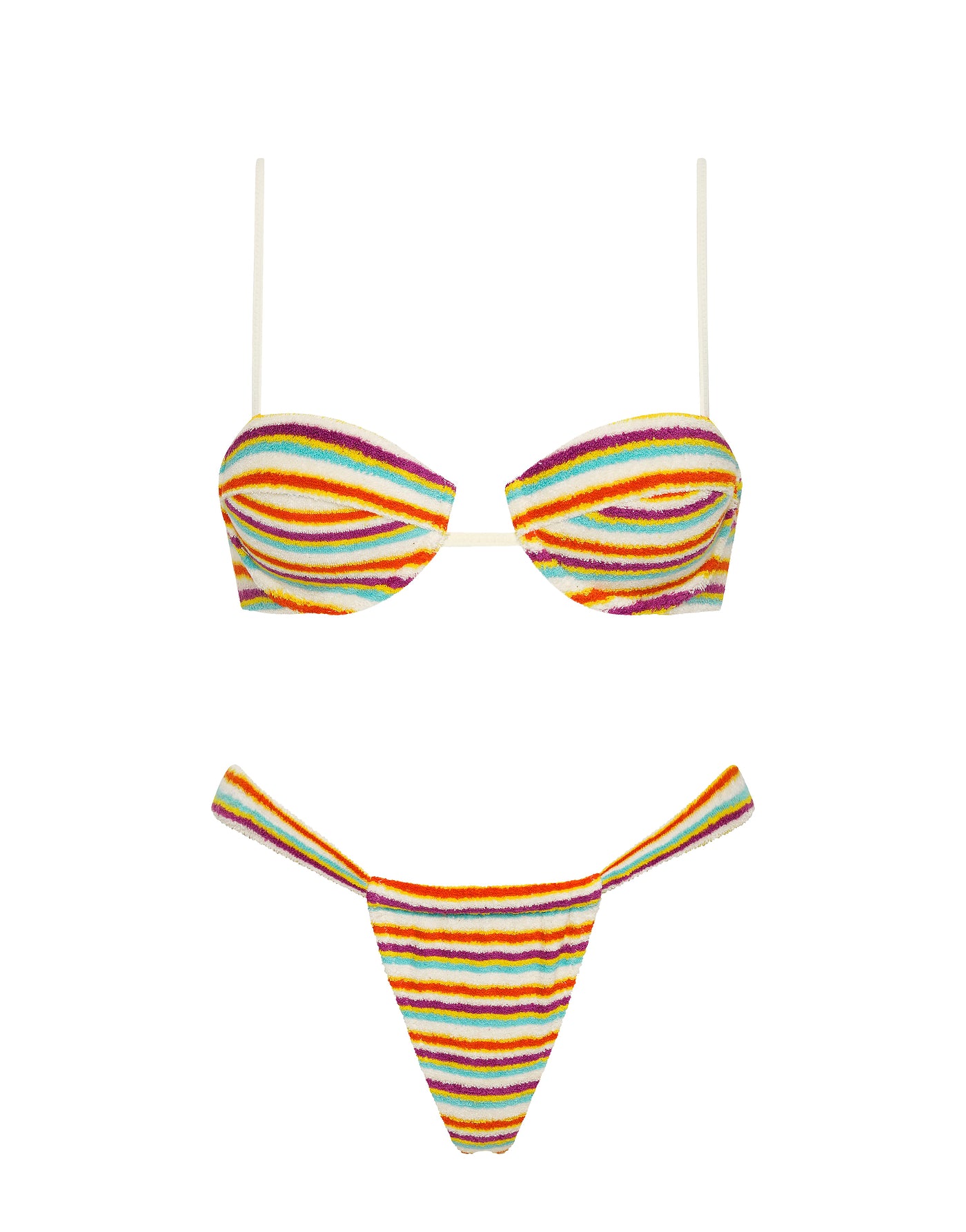 Palma - Bonn Terry Towelling Balconette Bikini Set | Triangl