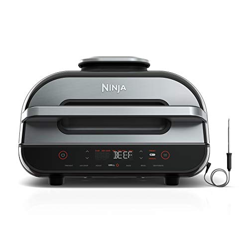 Ninja Fg551 Foodi Smart Xl 6-In-1 Indoor Grill and Air Fryer, 4 Qt Capacity, Black/silver