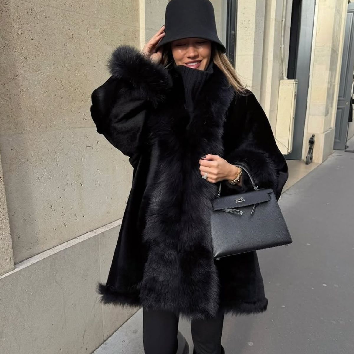 woman wearing leggings with boots outfit 2026