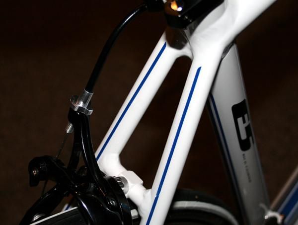Triangulated seat stays on the Allez E5 Comp