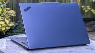 Lenovo ThinkPad X9 14 Aura Edition review unit on a desk