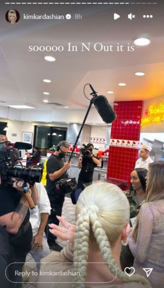 Kim Kardashian's birthday party ended up at In-N-Out Burger.