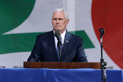 Vice President Mike Pence speaks at the annual March for Life event.