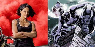 Michelle Rodriguez and Catwoman
