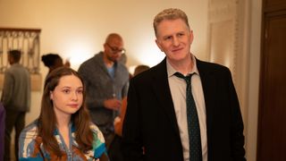 Zoe Margaret Colletti and Michael Rapaport in Only Murders in the Building