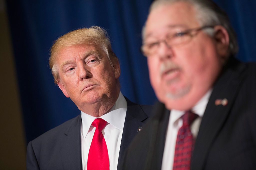 Sam Clovis and Donald Trump.