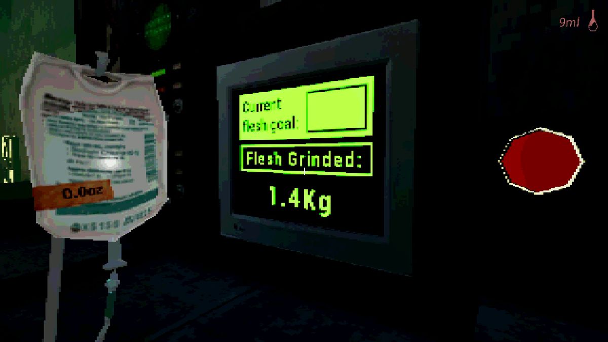 Flesh grinded weight tracker.
