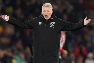 David Moyes will hope to rally his West Ham side