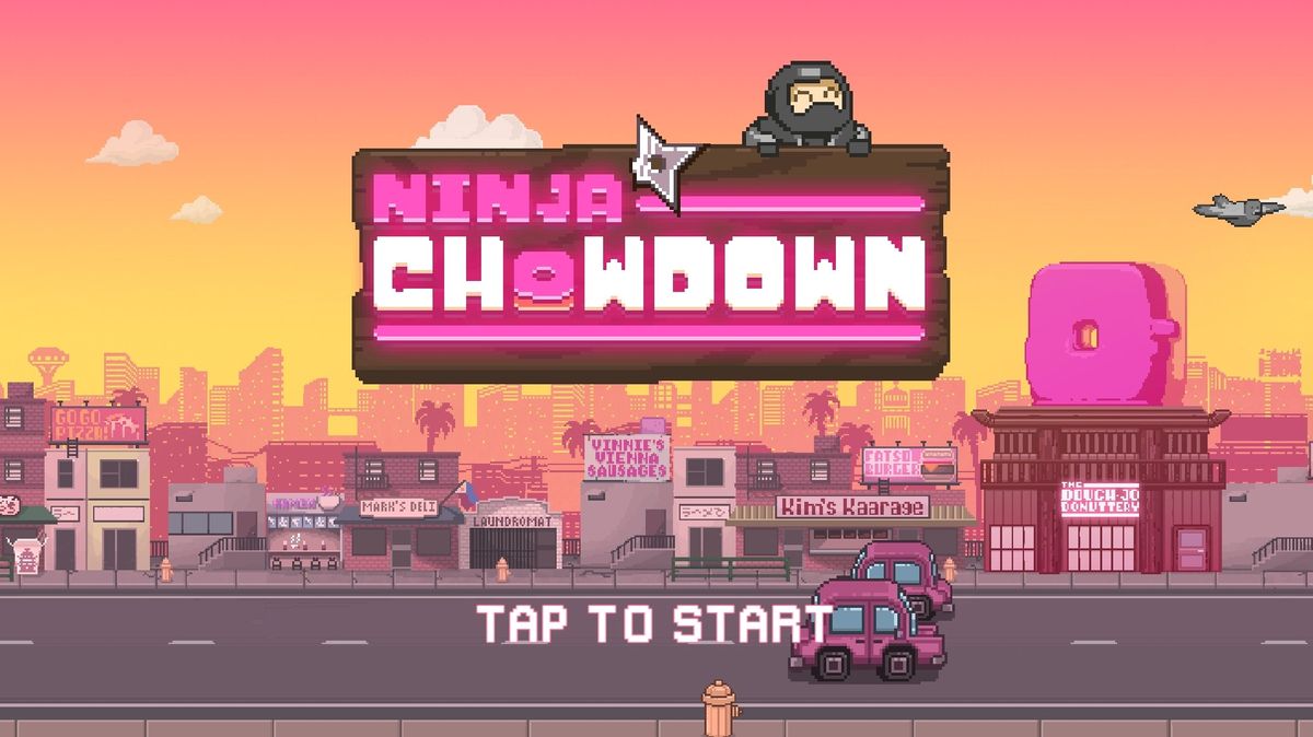 Ninja Chowdown title screen