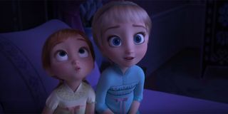 Anna and Elsa as kids in Frozen II