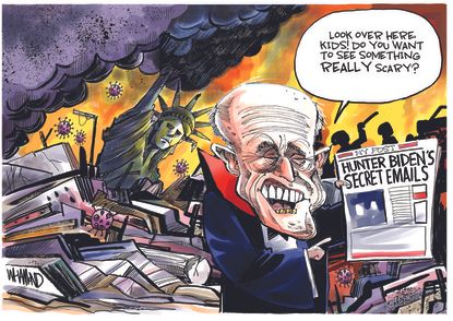 Political Cartoon U.S. Hunter Biden New York Post Giuliani