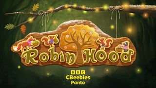 Robin Hood CBeebies Christmas Panto logo 2023
