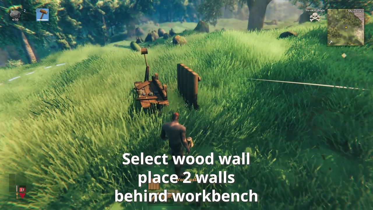 Valheim First Steps Build Walls