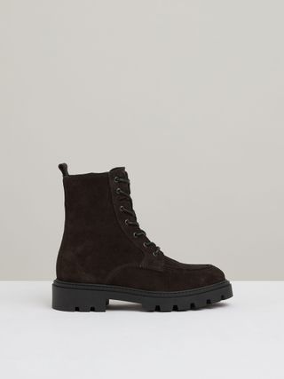 Ellie Leather Lace-Up Boots