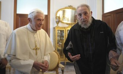 Pope Benedict XVI meets with former Cuban leader Fidel Castro in Havana Wednesday: Critics are calling the Pope's trip a wash after only vague demands.
