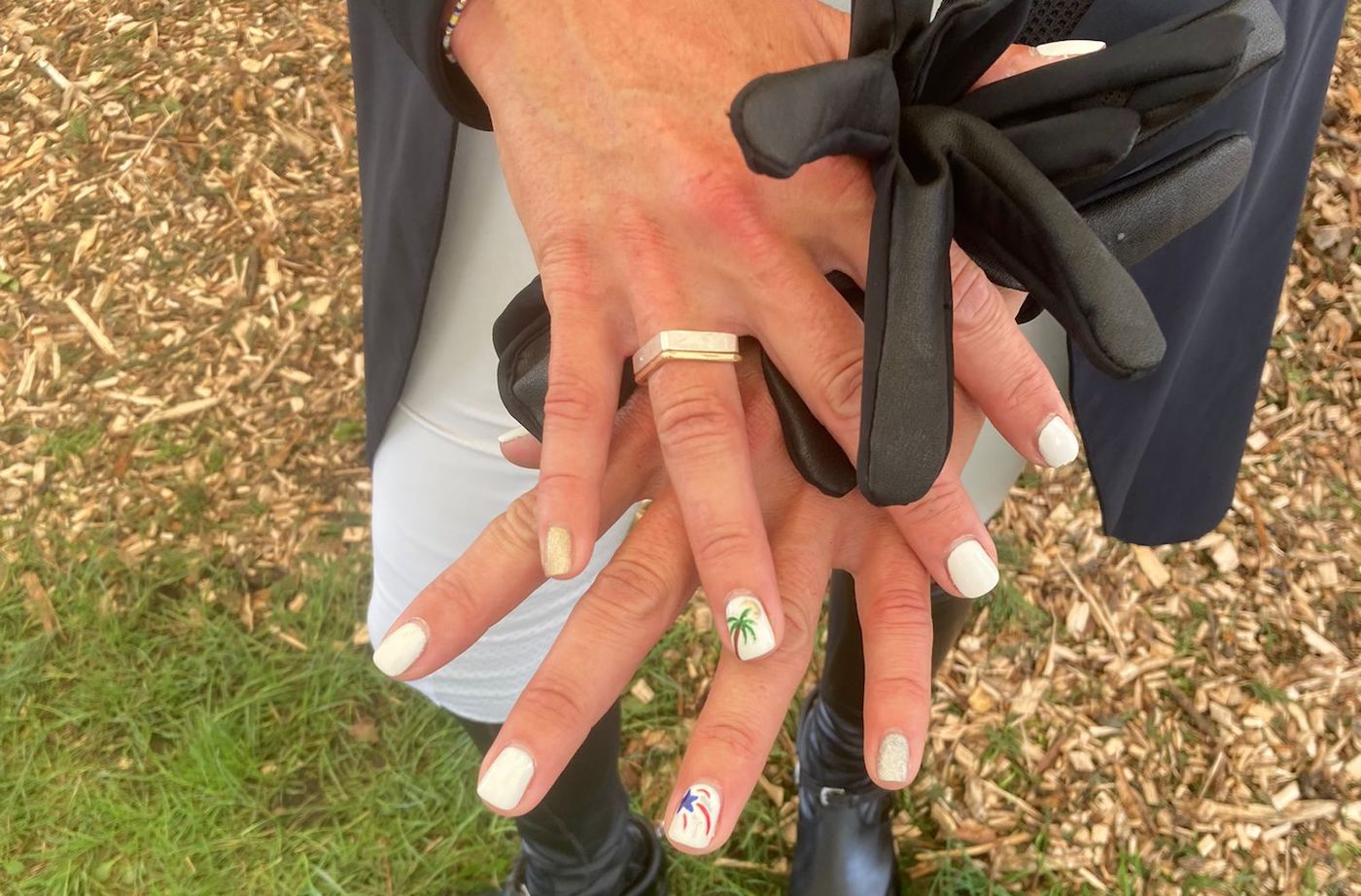 Meghan O'Donoghue&amp;rsquo;s nails at Badminton dressage