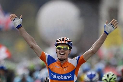 Luis Leon Sanchez (Rabobank Cycling Team) takes stage 3 of the Tour of Romandie