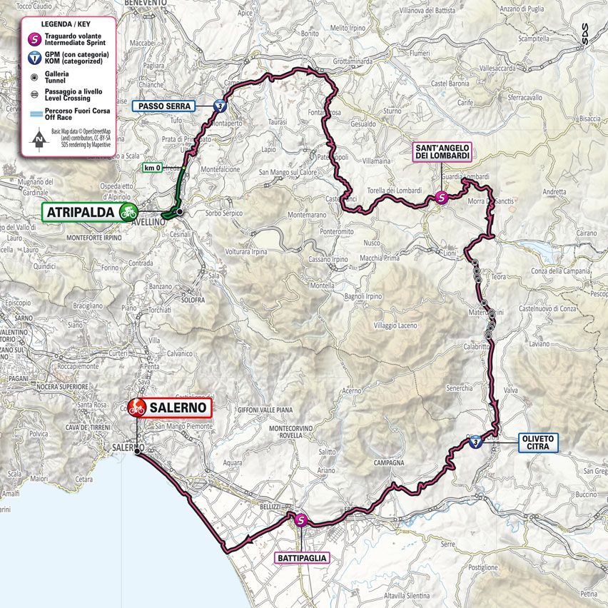 Maps and profiles of the 2023 Giro d'Italia