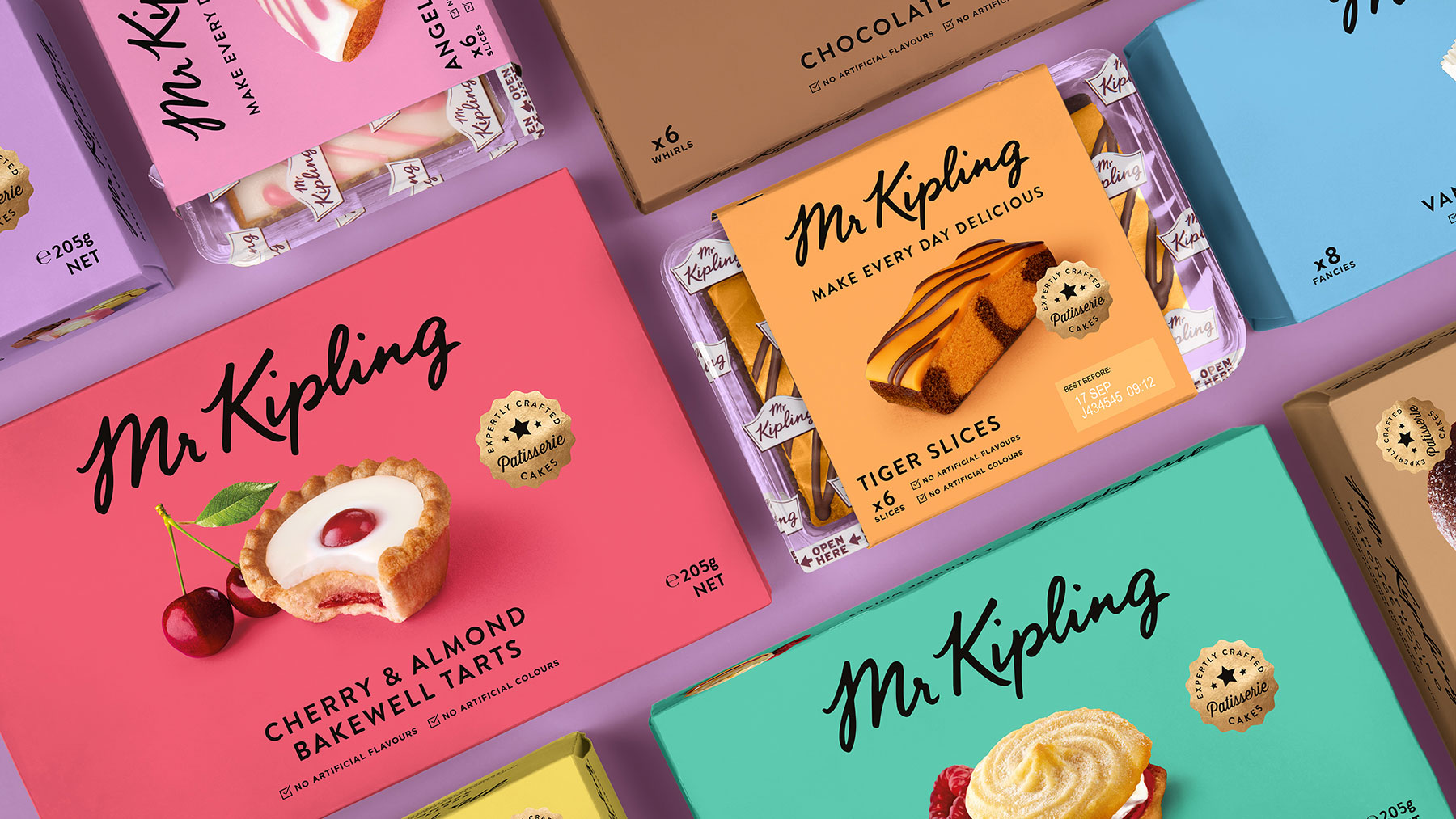 Mr Kipling cake boxes