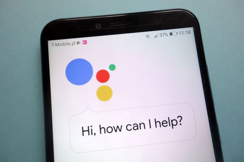 Google Assistant on a smartphone