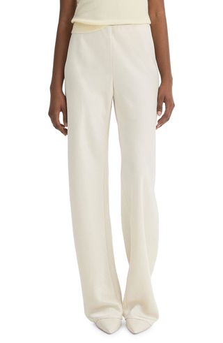 Fluid High Waist Straight Leg Pants