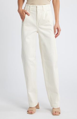 Tapered Denim Trousers