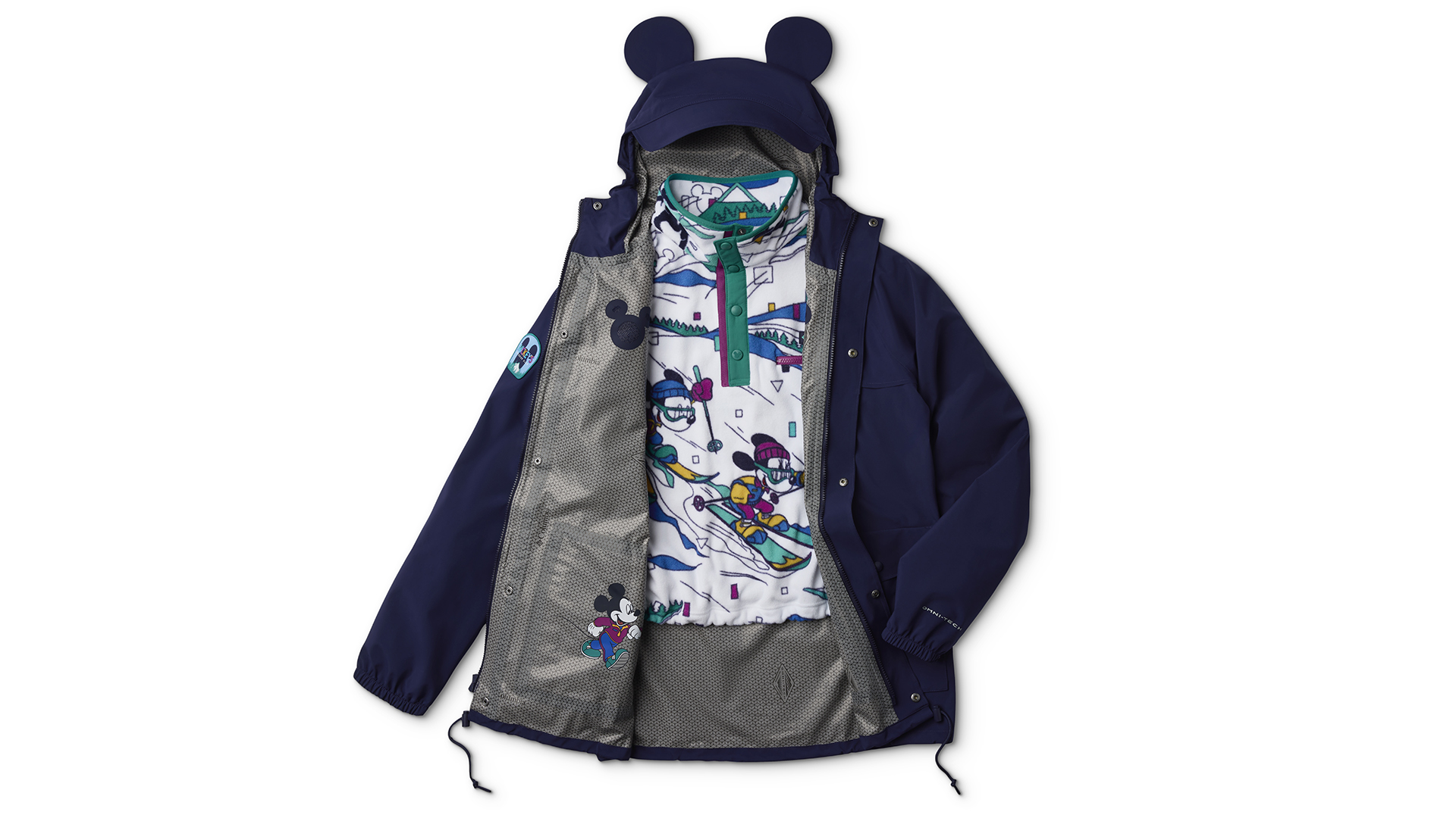Columbia's Mickey's Outdoor Club Collection flatplay