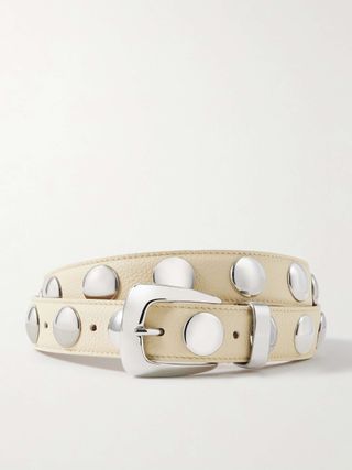 KHAITE Benny Studded Leather Belt