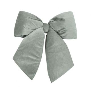 Large Grey Plush Bow (H68cm)