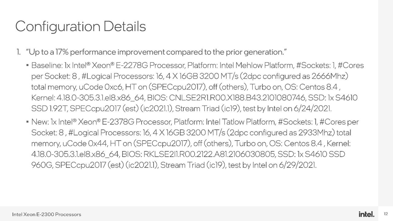 Intel Rocket Lake Xeon E