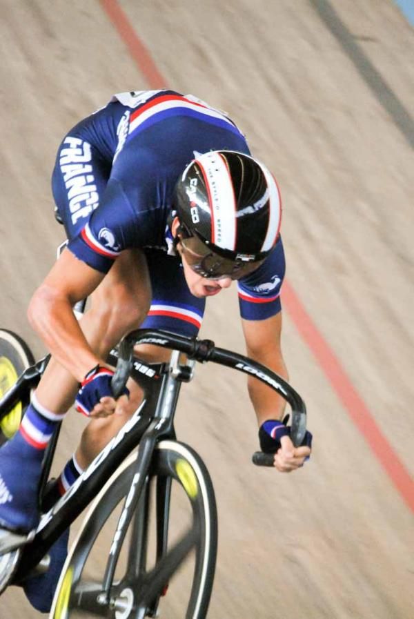Bryan Coquard (France) leads the omnium.