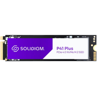 Solidigm P41 Plus | 1TB | M.2 2280 | PCIe 4.0 | 4,125MB/s read | 2,950MB/s write | $69.99