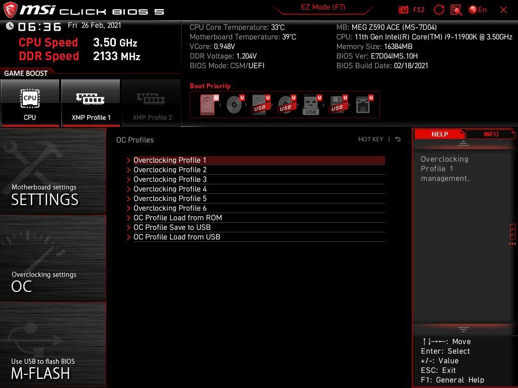 MSI MEG Z590 Ace