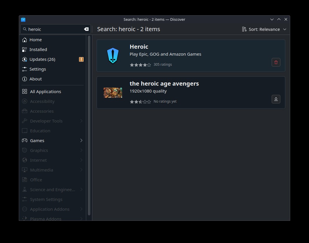 Heroic Launcher on Steam Deck
