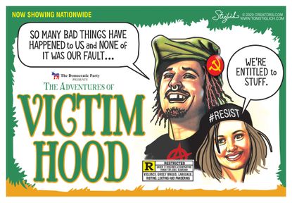 Political Cartoon U.S. Democrats Robin Hood socialism