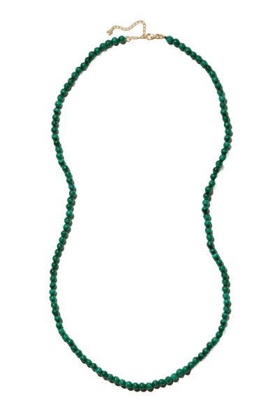 MATEO, 14-Karat Gold Malachite Necklace