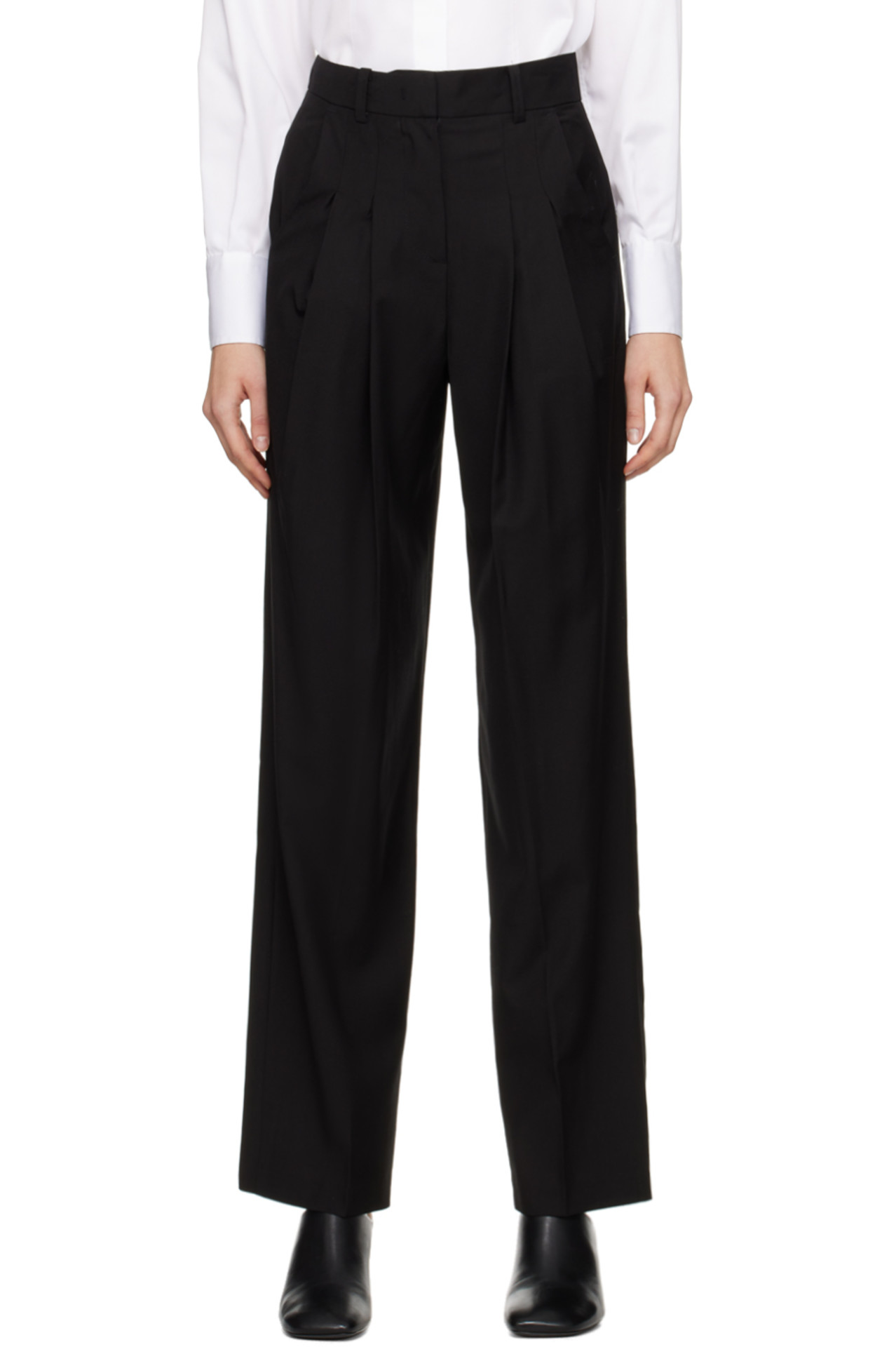  THE FRANKIE SHOP Black Gelso Trousers