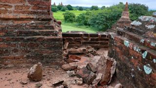 Temple city Bagan in Myanmar was hit by a massive earthquake last year. Credit: Jamie Carter