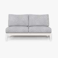 White Aluminum Armless Loveseat: was $2,700 now $2,290 @ Outer