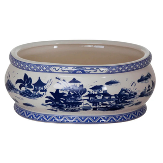 China Village blue and white Handmade Pot Planter