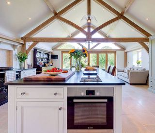 oak framed kitchen extension