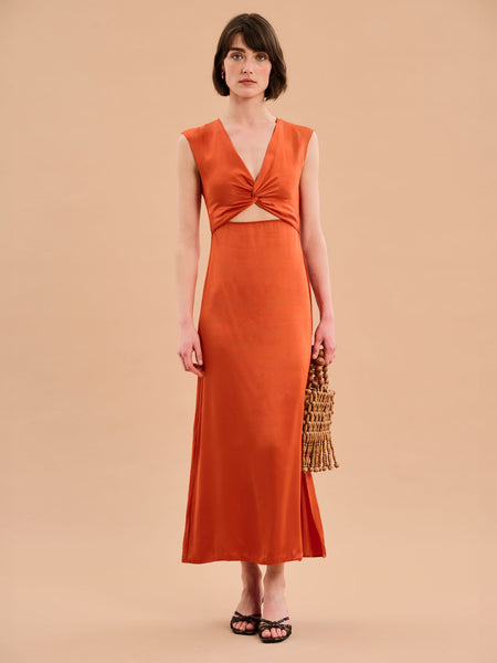 Marin Dress in Burnt Orange 6