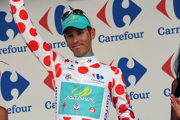 Mountains classification leader Fredrik Kessiakoff (Astana)