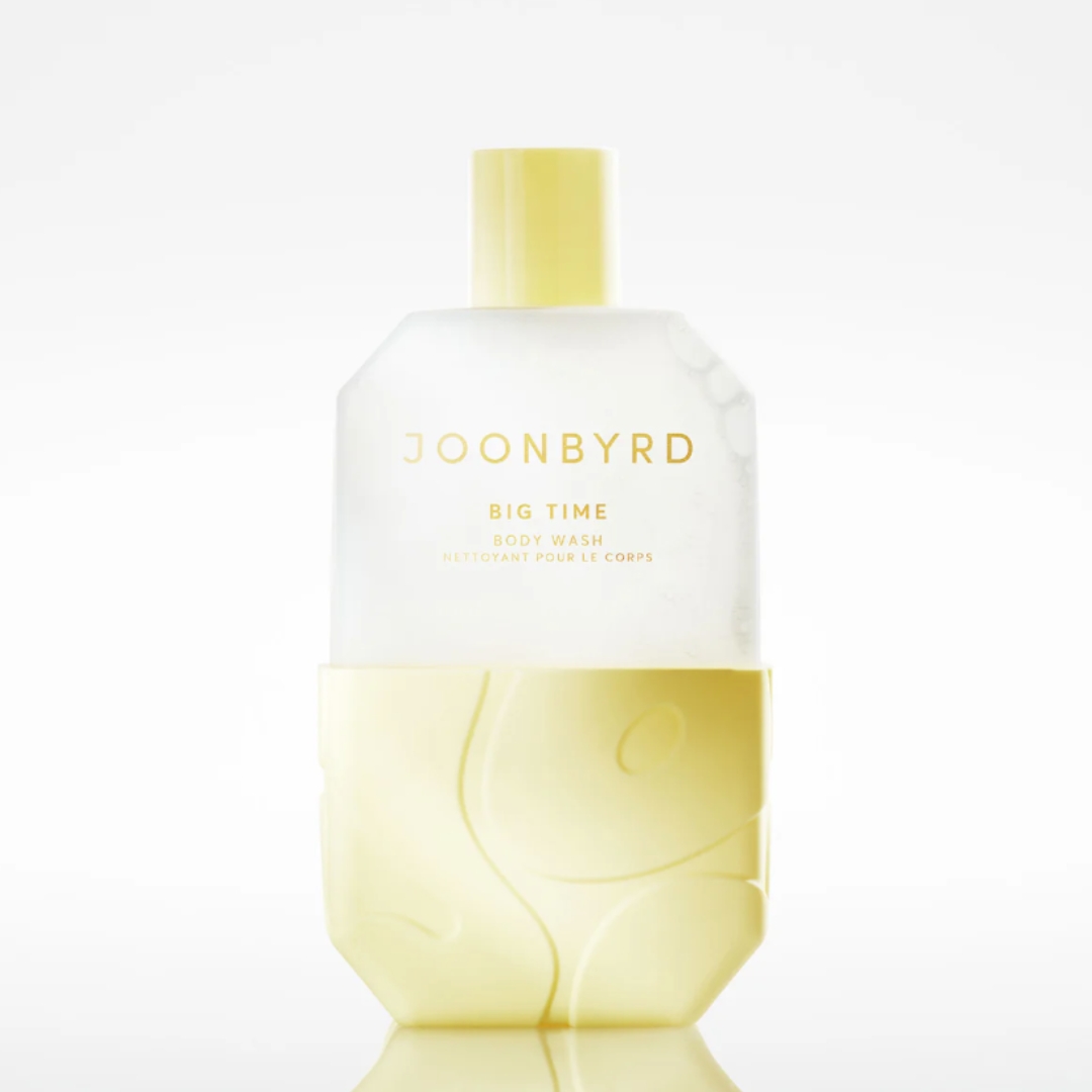 A product shot of the Joonbyrd Big Time Wash, on a grey background