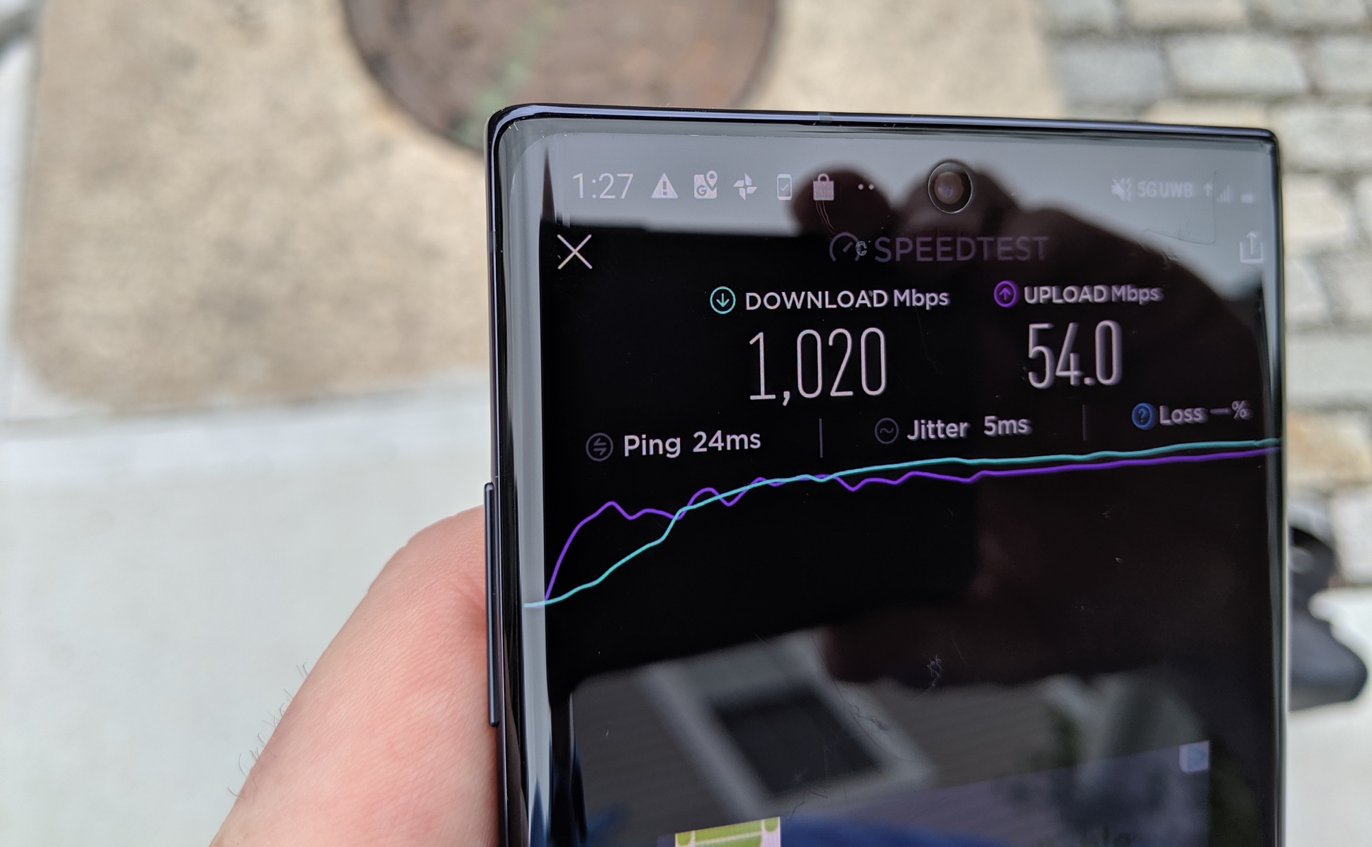 5G in action with the Galaxy Note 10+ 5G 