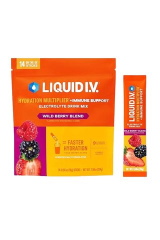 Liquid I.v.® Hydration Multiplier +immune Support - Wild Berry Blend | Electrolyte Powder Drink Mix | 1 Pack (14 Servings)