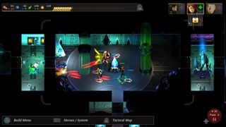 Dungeon of the Endless gameplay of protagonist fighting from a top-down view