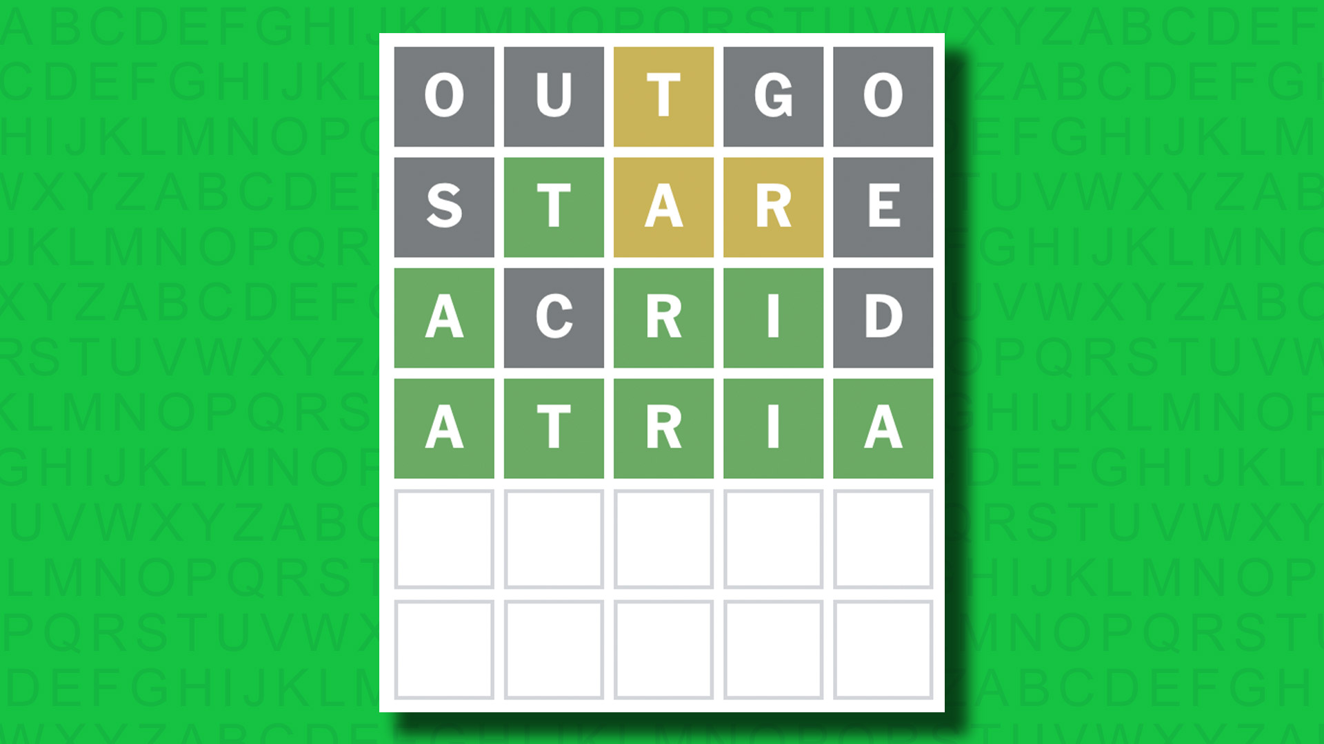 NYT Wordle answers for game 1478 on a green background
