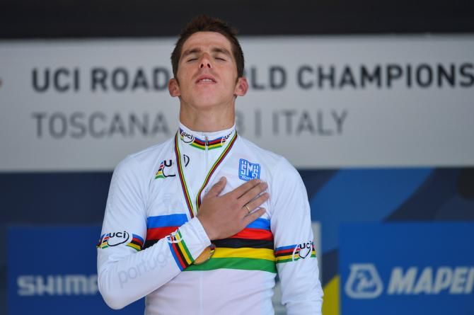 Rui Costa (Portugal) in the rainbow jersey