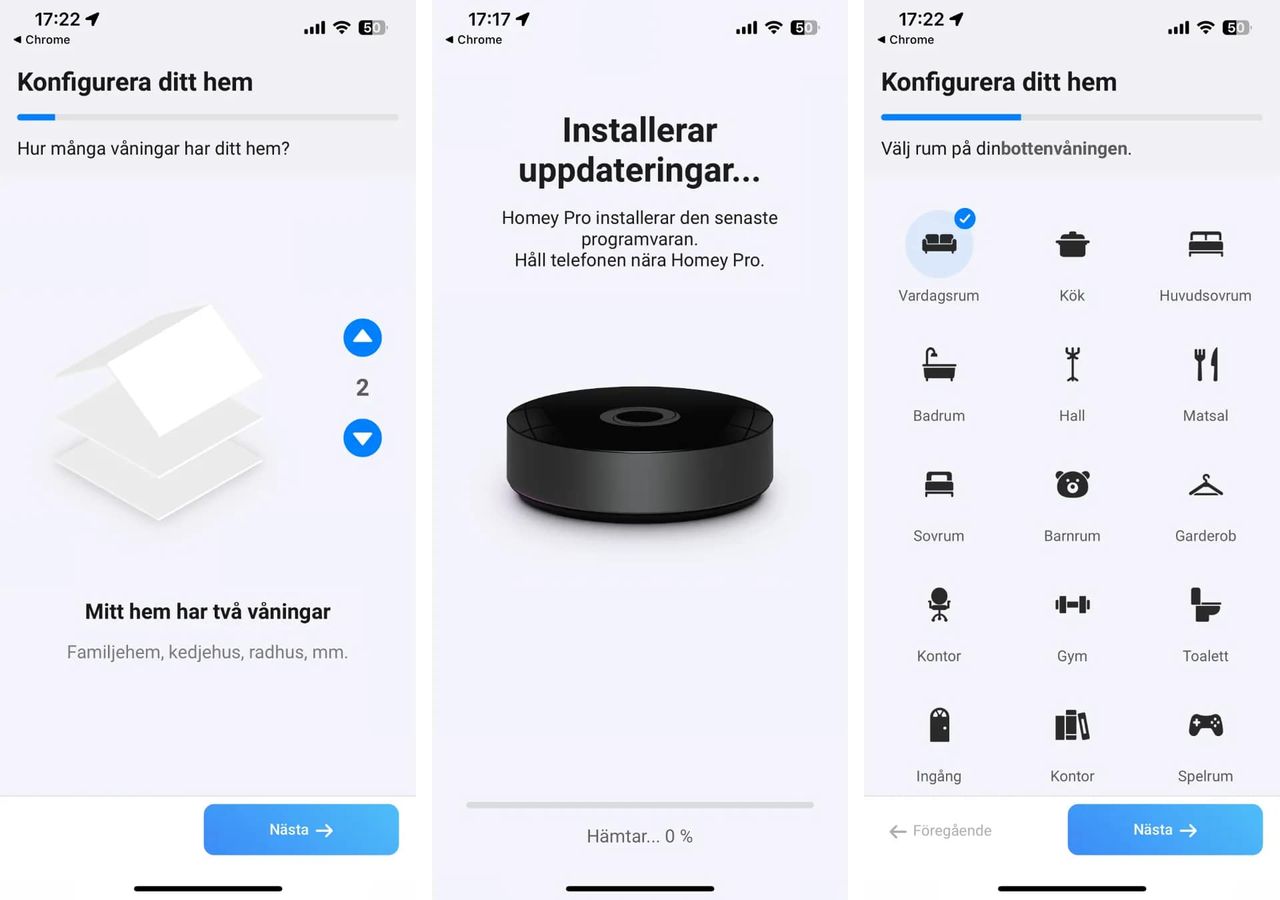 Homey app anv&auml;nd med en Homey Pro (2023)
